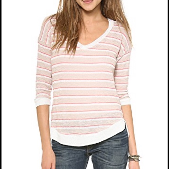 Laguna knit top cream and pinks - Picture 6 of 7